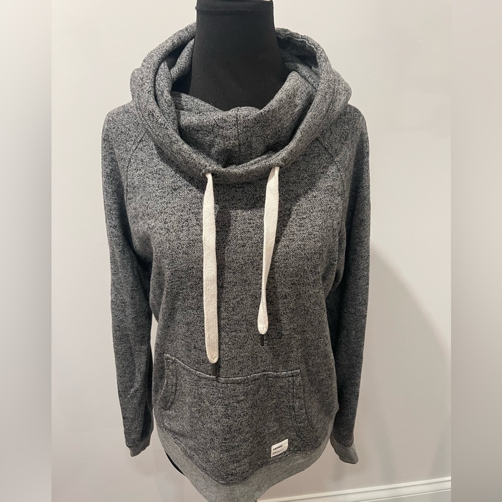 Garage - Gray, tri-blend, cowl neck, hoodie